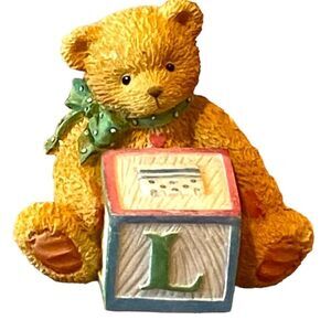 Vintage 1995 Priscilla Hillman L Alphabet Bear Cherished Teddies
